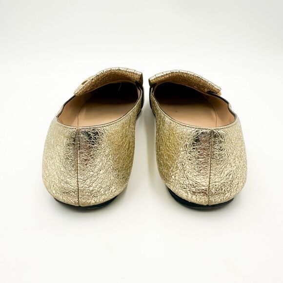 Gucci Marmont GG Gold Fringe Loafer Flats Metallic EU 38 US 8 - Picture 5 of 13